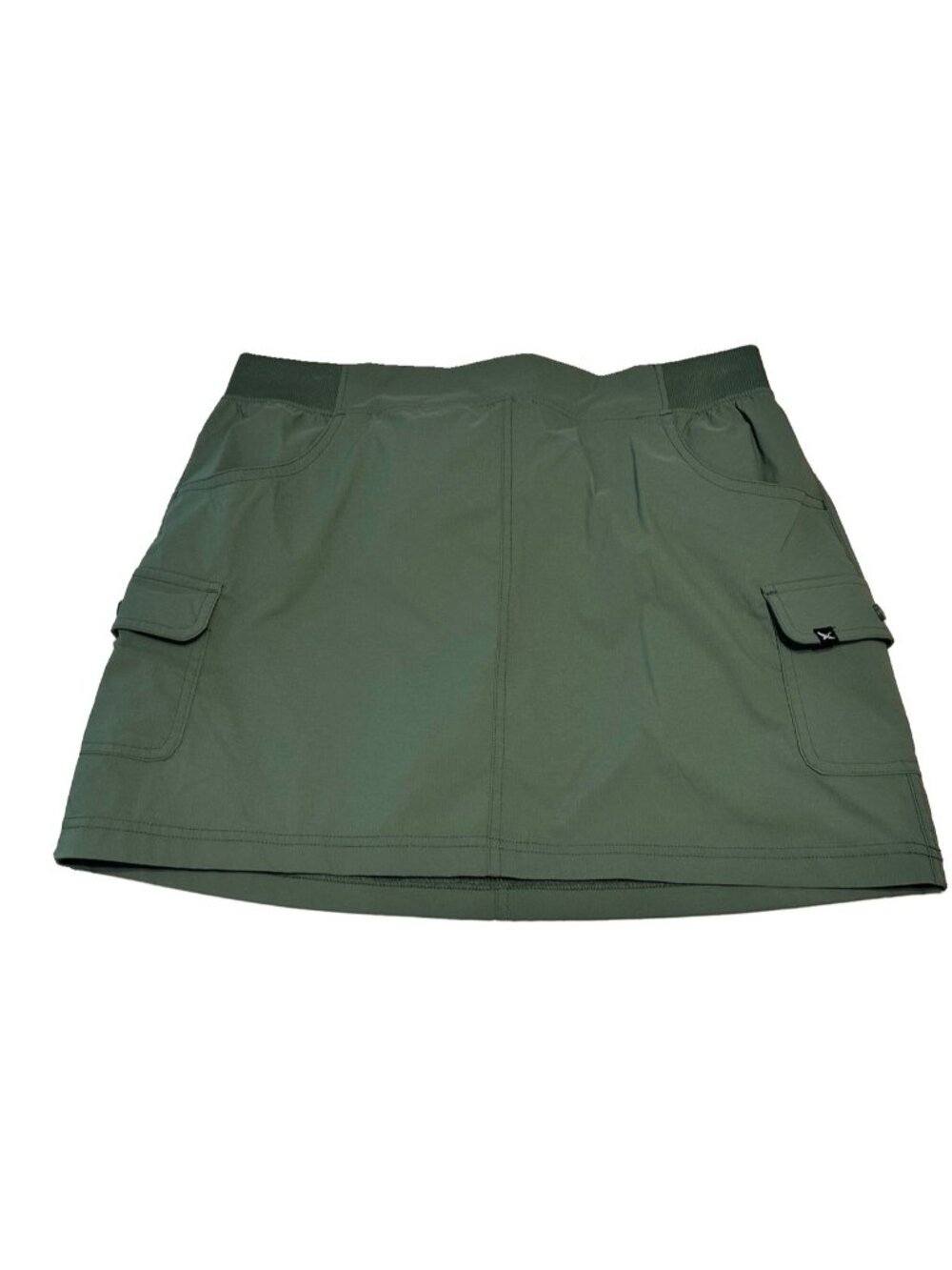 Eddie Bauer Christine Skort Women M Green Cargo Hiking Gorpcore Walking Pockets
